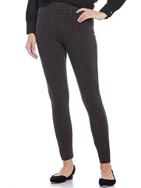 SPANX Jean-ish Ankle Leggings Houndstooth Print Size Large